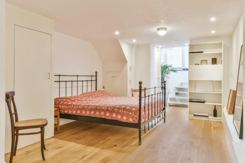 Bright bedroom design
